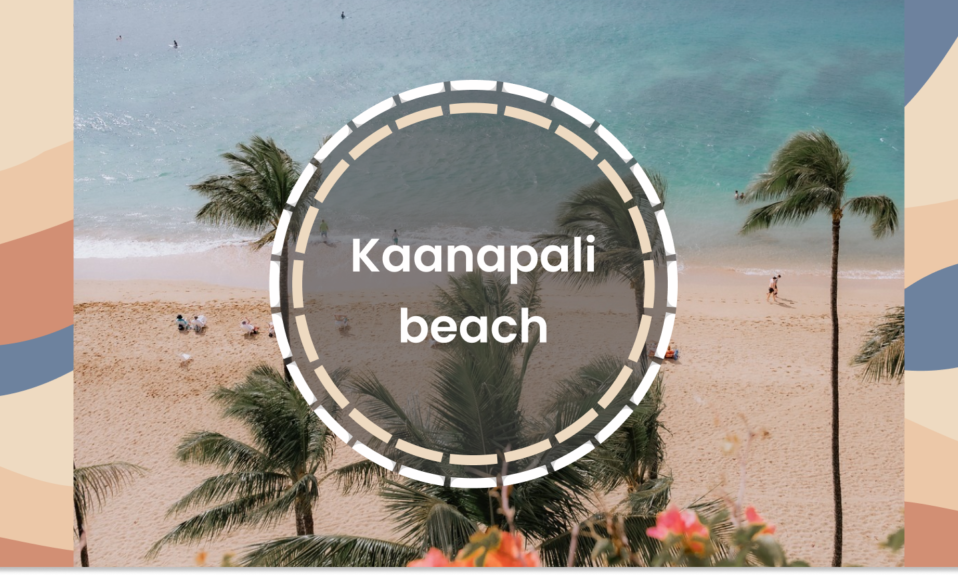 Kaanapali beach Maui Hawai